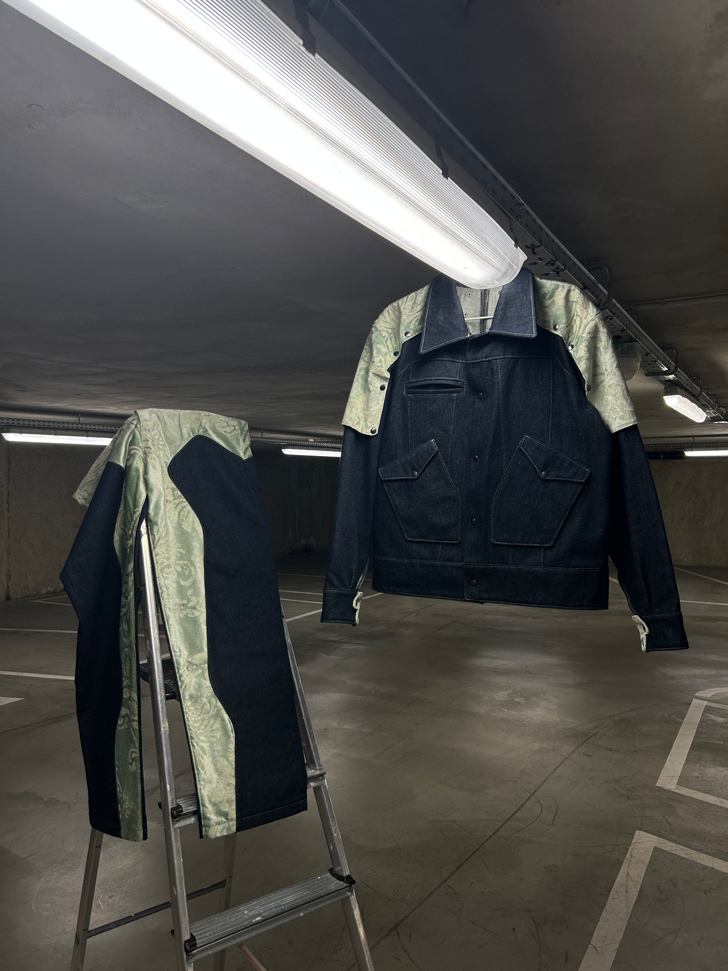 1/1 Denim Mint Patch Jacket