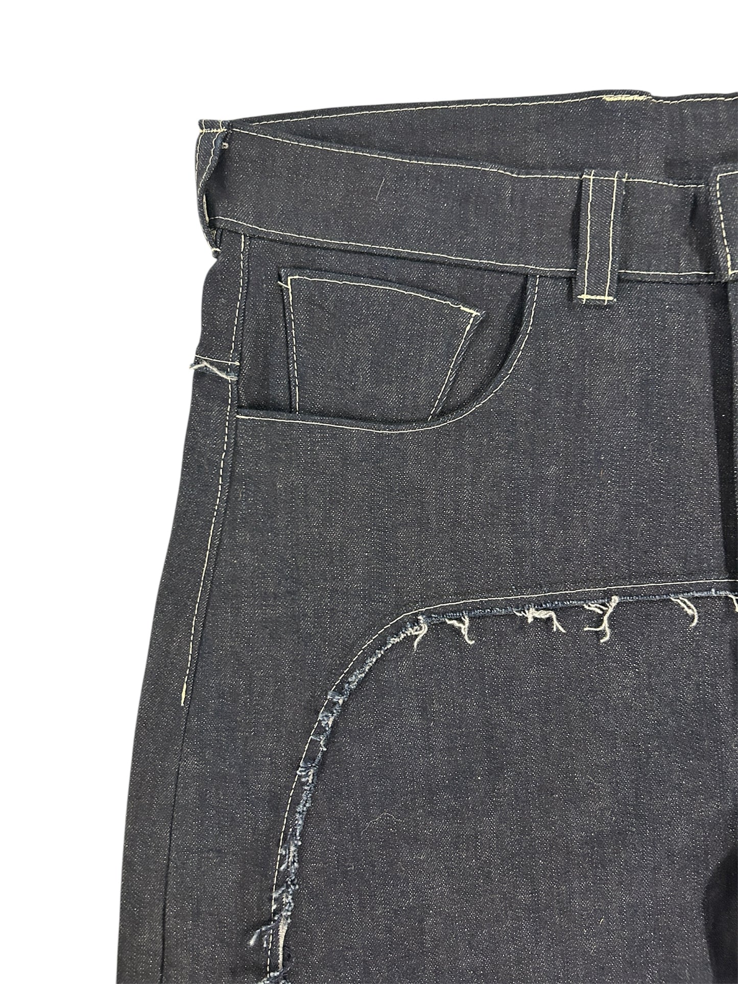 1/1 Distressed Curve Jeans