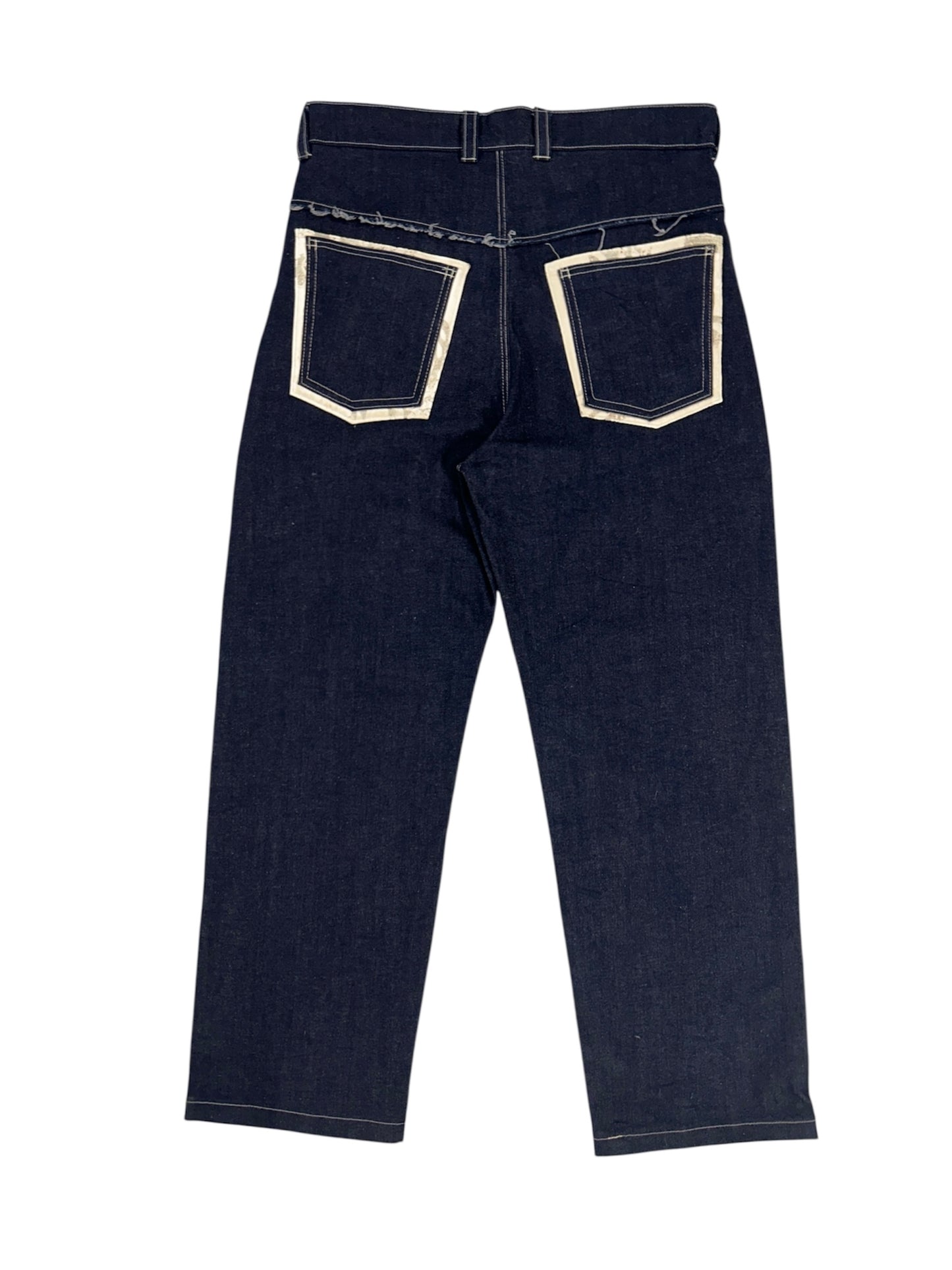 1/1 Distressed Curve Jeans