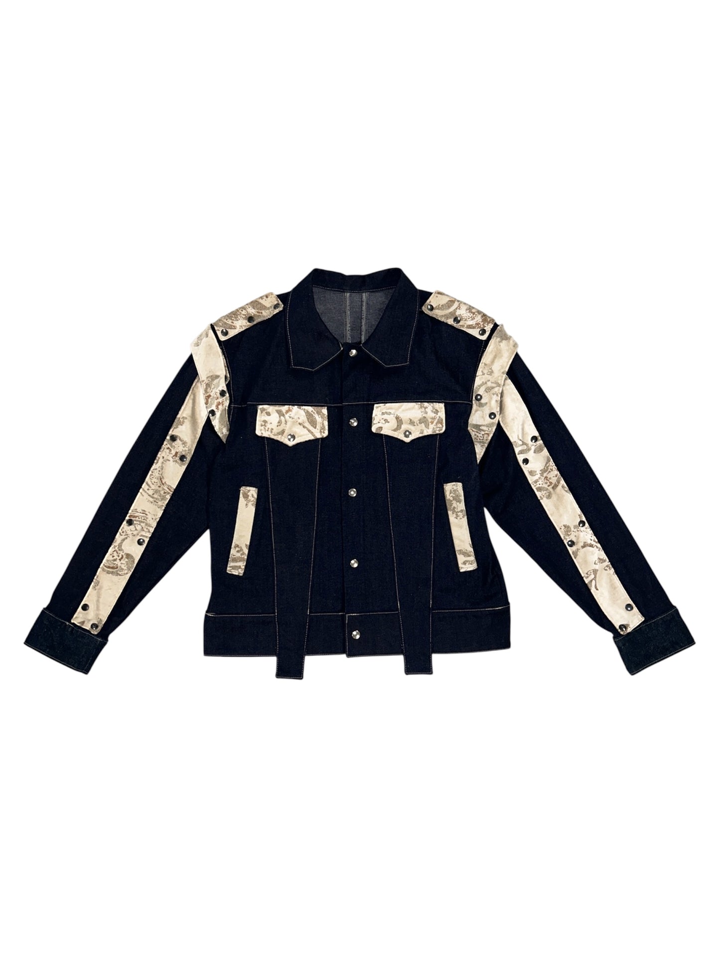 1/1 Denim Beige Patch Jacket