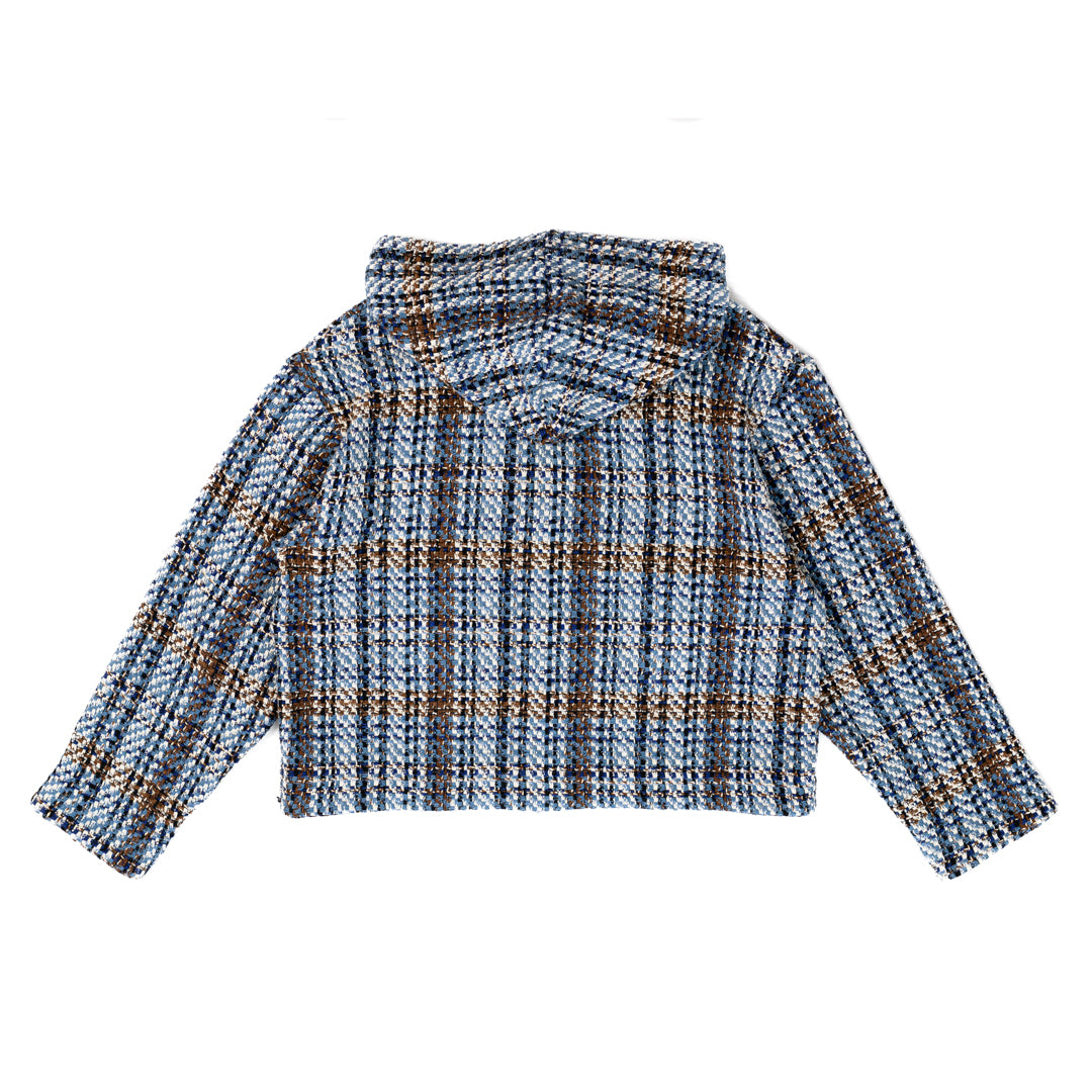 1/1 Blue Woven Zip Up
