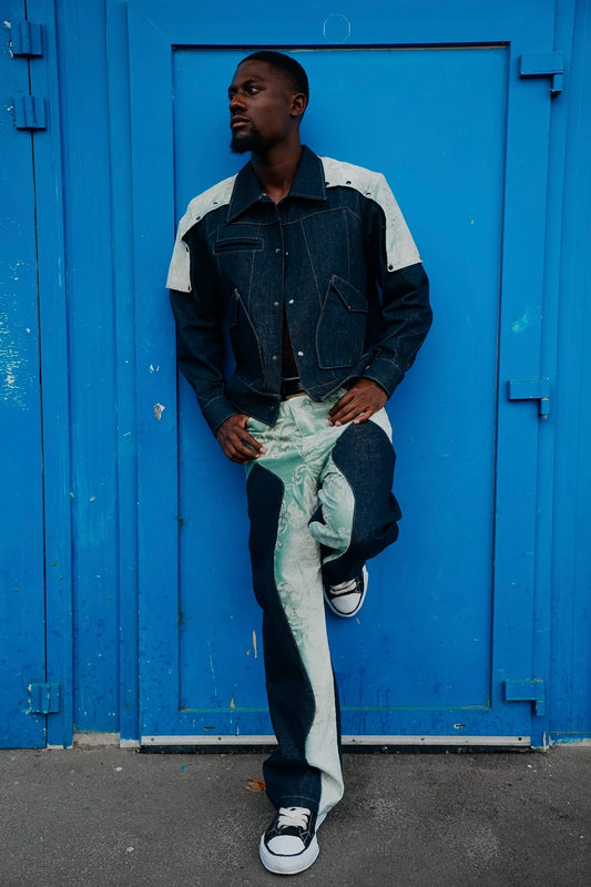 1/1 Denim Mint Patch Jacket