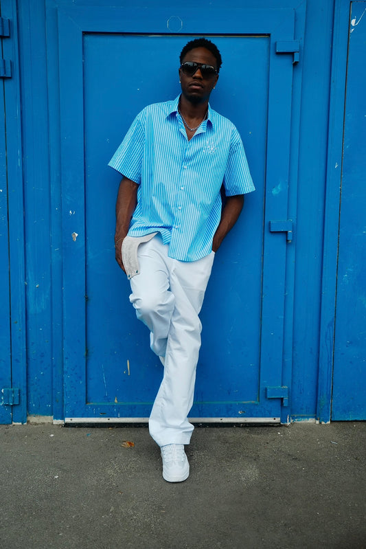 Blue Button Up