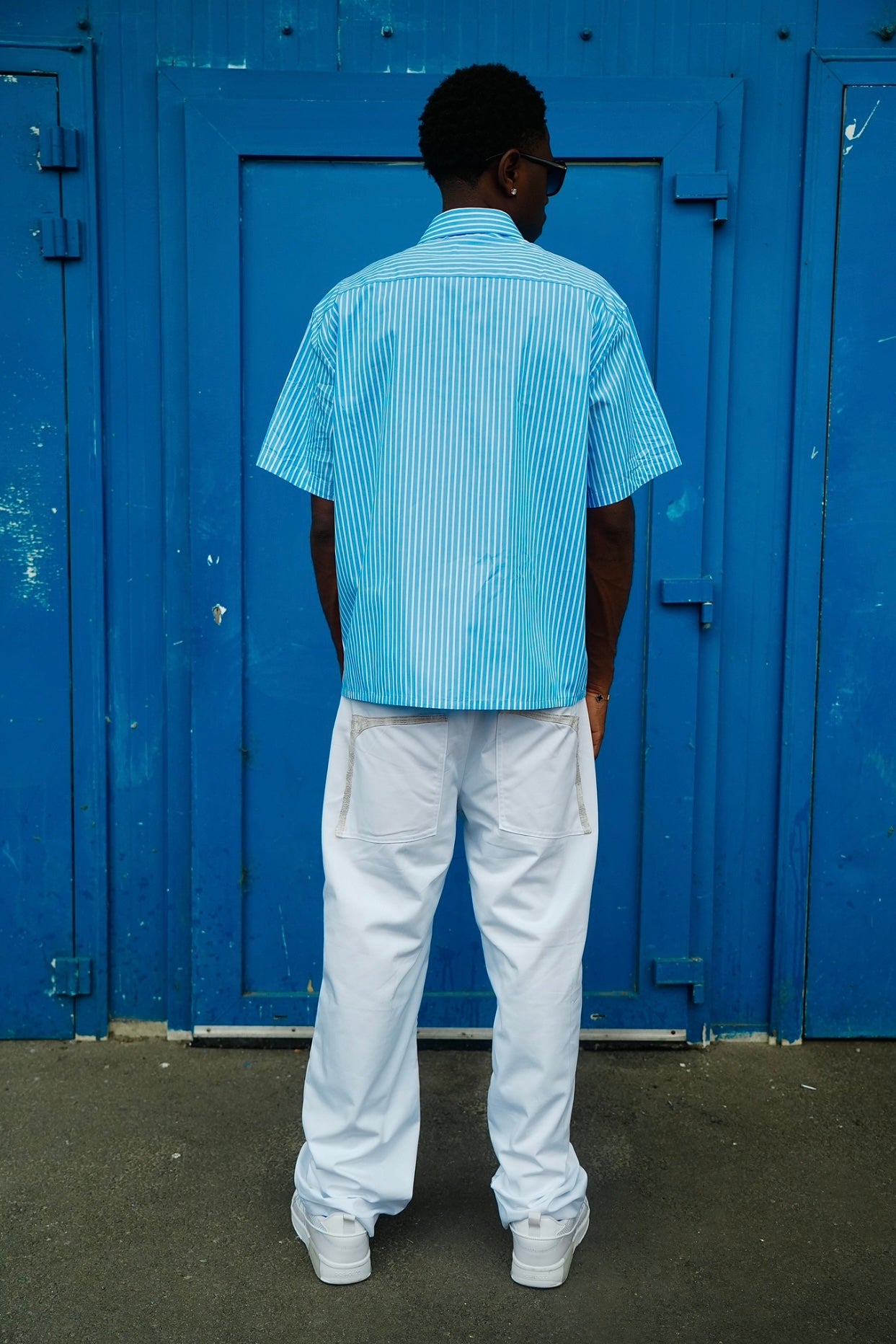 Blue Button Up