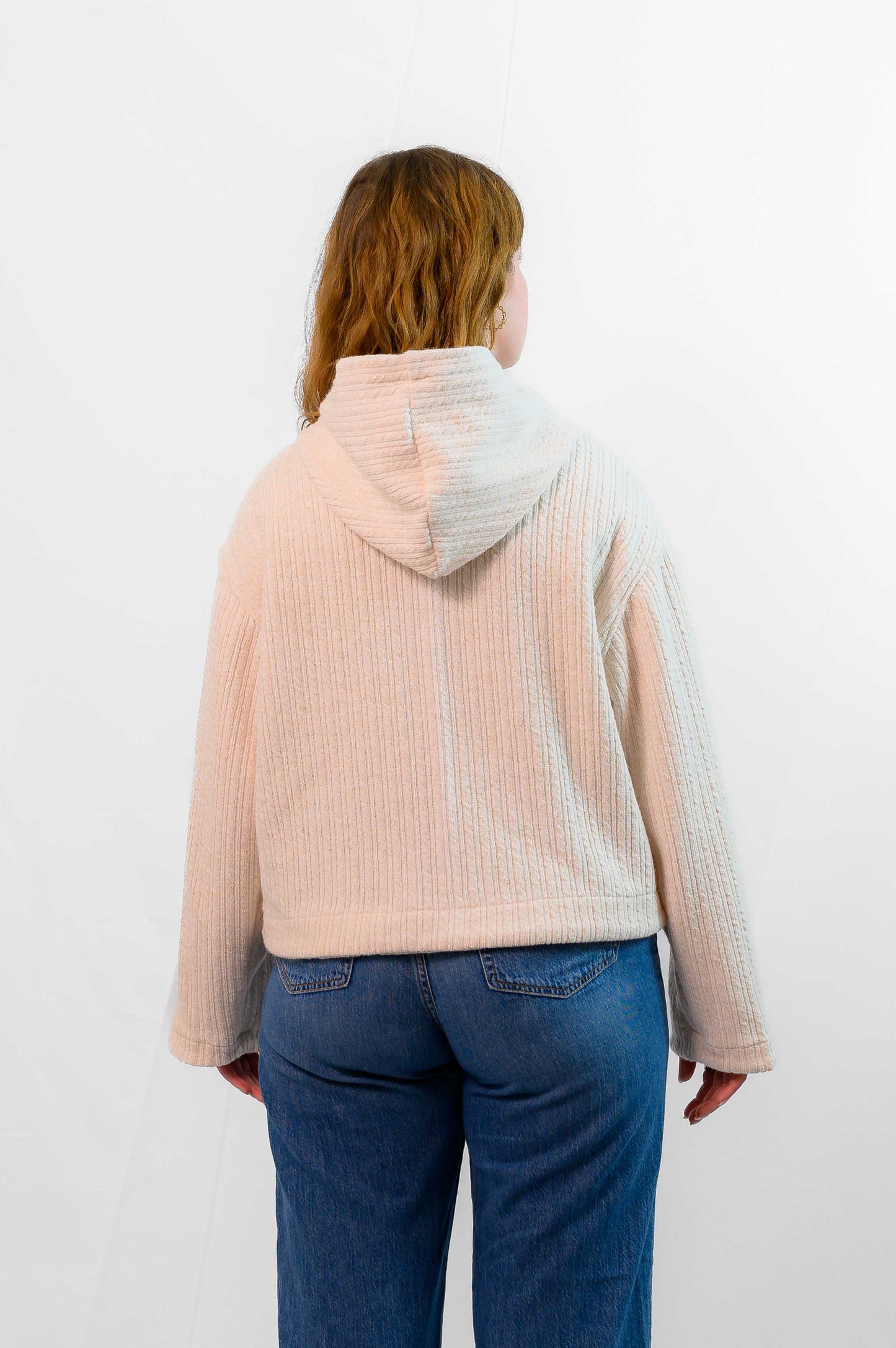 1/1 Ecru Knit Zip Up