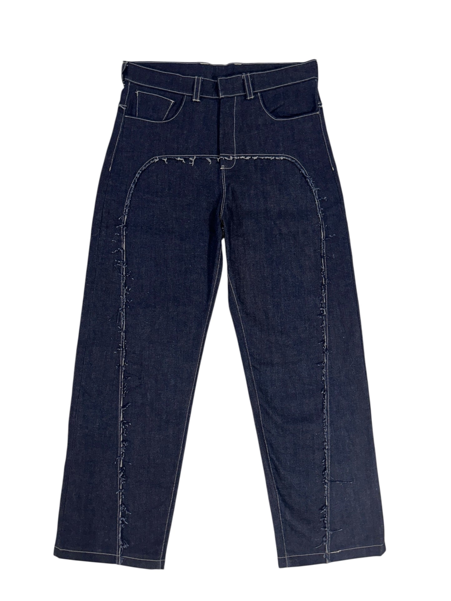 1/1 Distressed Curve Jeans